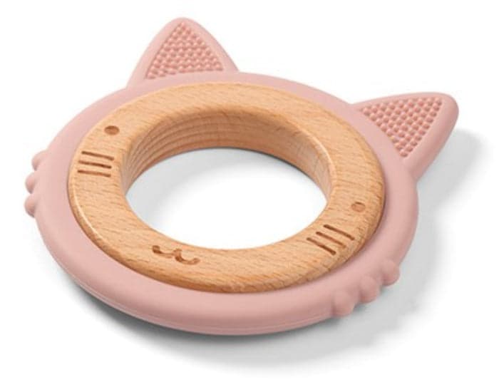 Mordedor de madeira e silicone Baby Ono Kitten