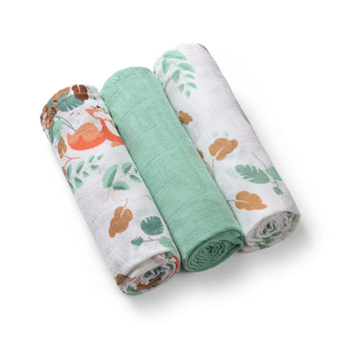 Fraldas de musselina 3un Baby Ono Menta