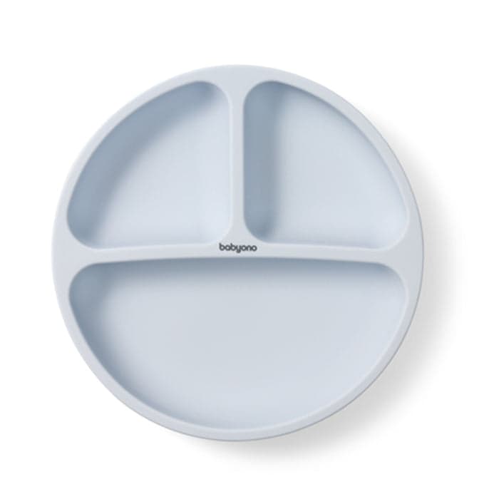 Baby Ono Prato de Sucção de Silicone Azul