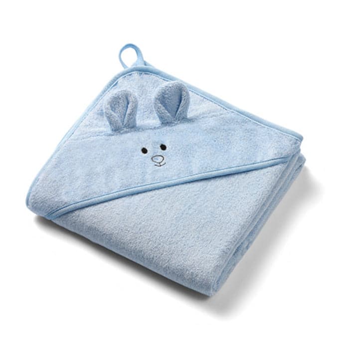 Toalha de bambu com capuz 100x100cm Baby Ono Azul