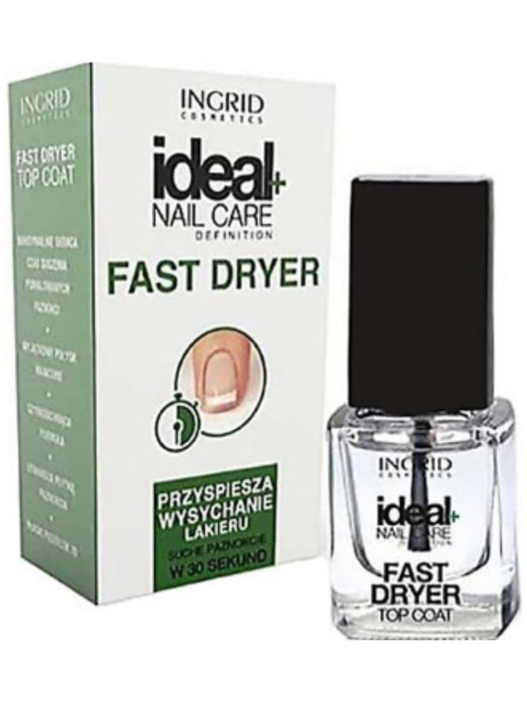 Ingrid Ideal+ Nail Care Fast Dryes Top Coat 7Ml