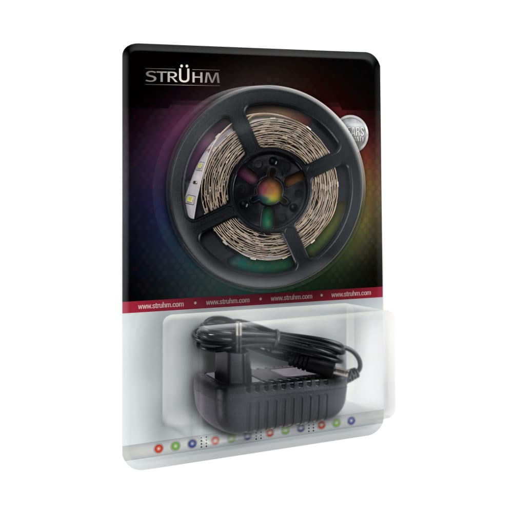 Fita LED RGB IP20 12V com 3mt