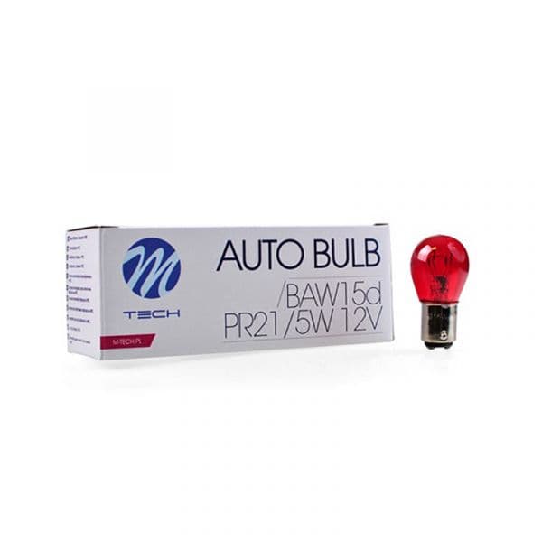 M-tech Lampada PR21/5W BAW15d 12V/21/5W Vermelho - Z97