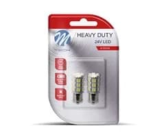 M-tech Lampadas LED BA15s 24xSMD5050 Branco 24v - LB9104WO