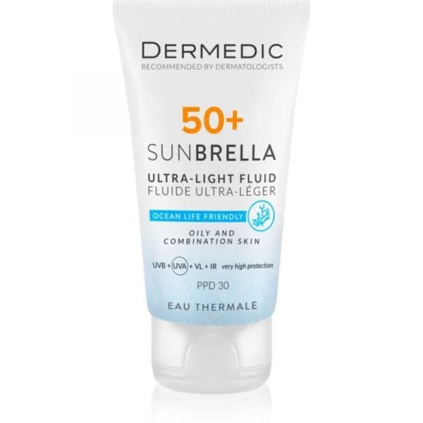 Protetor Solar Dermedic Sunbrella Emulsão Bronzeadora para Pele Oleosa SPF 50+ 40 ml