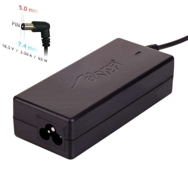 Akyga Carregador p/ Portátil HP / Compaq 18.5V 3.5A 65W [7.4 * 5.0 mm + pino]