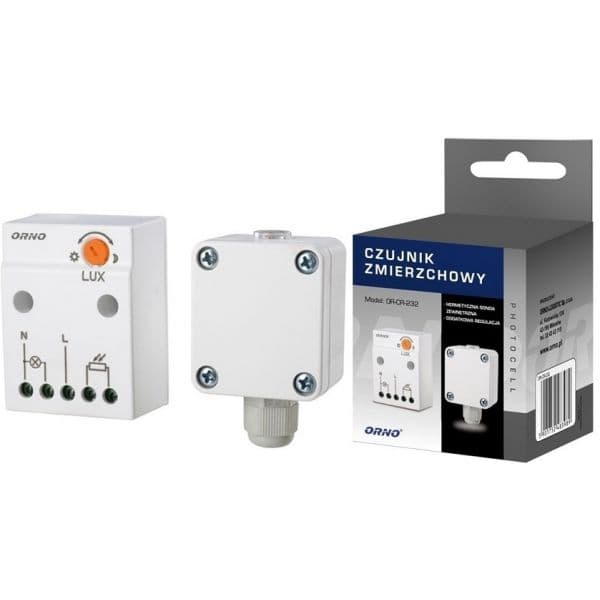 Orno Sensor Crepuscular C/ Sonda Externa para Chassis (220VAC 3000W) - OR-CR-232