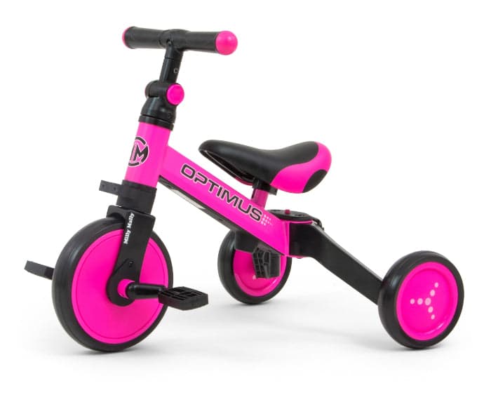 Bicicleta 3 em 1 Milly Mally Optimus Pink