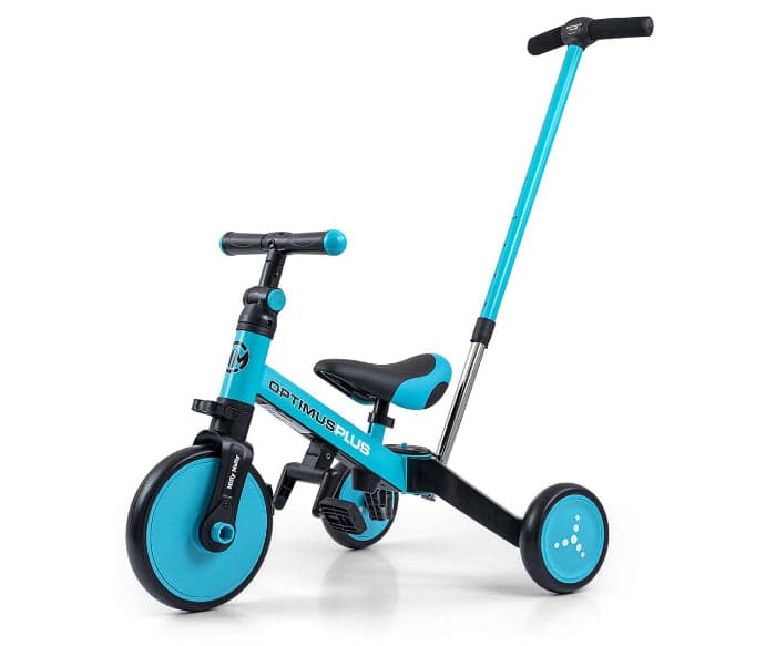 Bicicleta 4 em 1 Milly Mally Optimus PLUS Blue