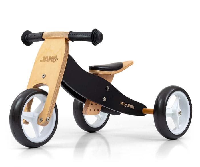 Bicicleta 2 em 1 Milly Mally Jake Classic Black