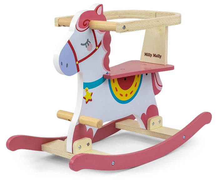 Cavalo de Baloiço Milly Mally Lucky 12 Pink