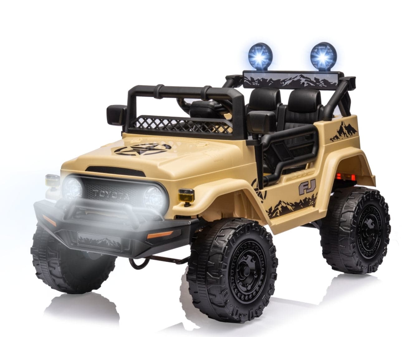 Veículo A Bateria Toyota Fj Cruiser Khaki Milly Mally