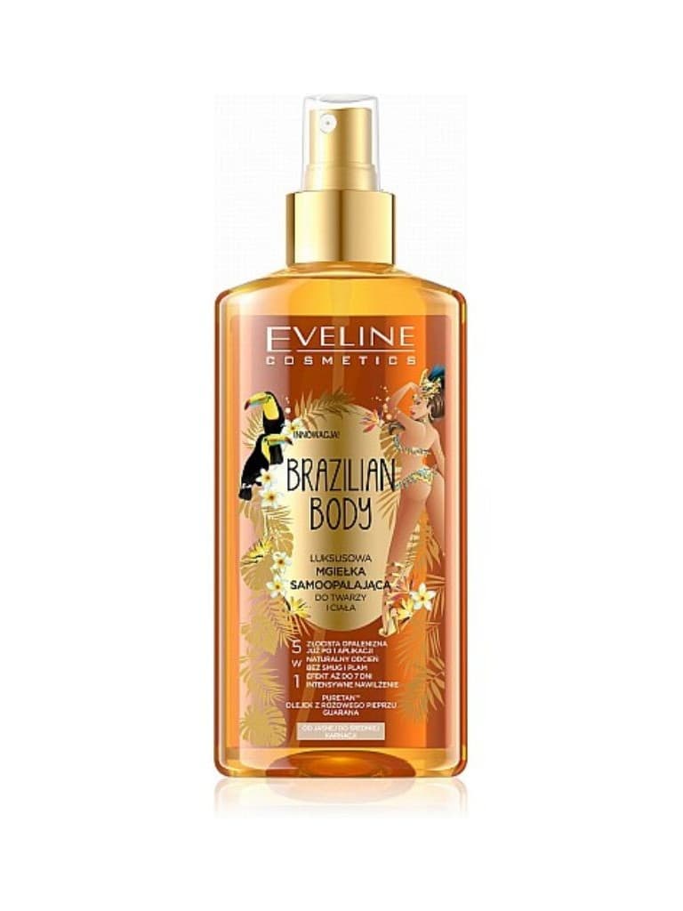 Eveline Brazilian Body Luxury Self Tanning Face And Body Mist 150Ml