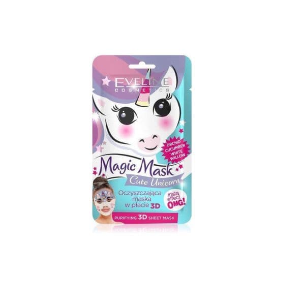 Eveline Magic Mask Cute Unicorn Máscara em Folha 3D