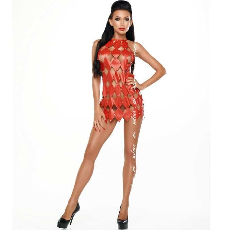 Me-Seduce – Gwen Bare Back Dress Red L / Xl