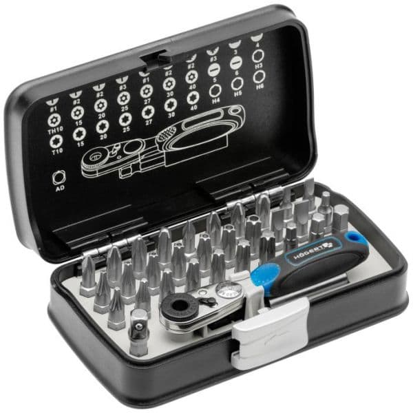 Hogert Conjunto de Chave Roquete e Bits (33 Peças) - HT1R460