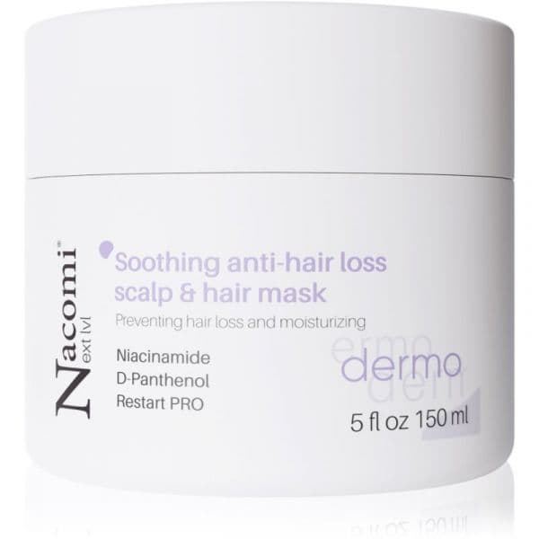 Nacomi Next Level Dermo Máscara Facial Calmante para Cabelo e Couro Cabeludo 150 ml