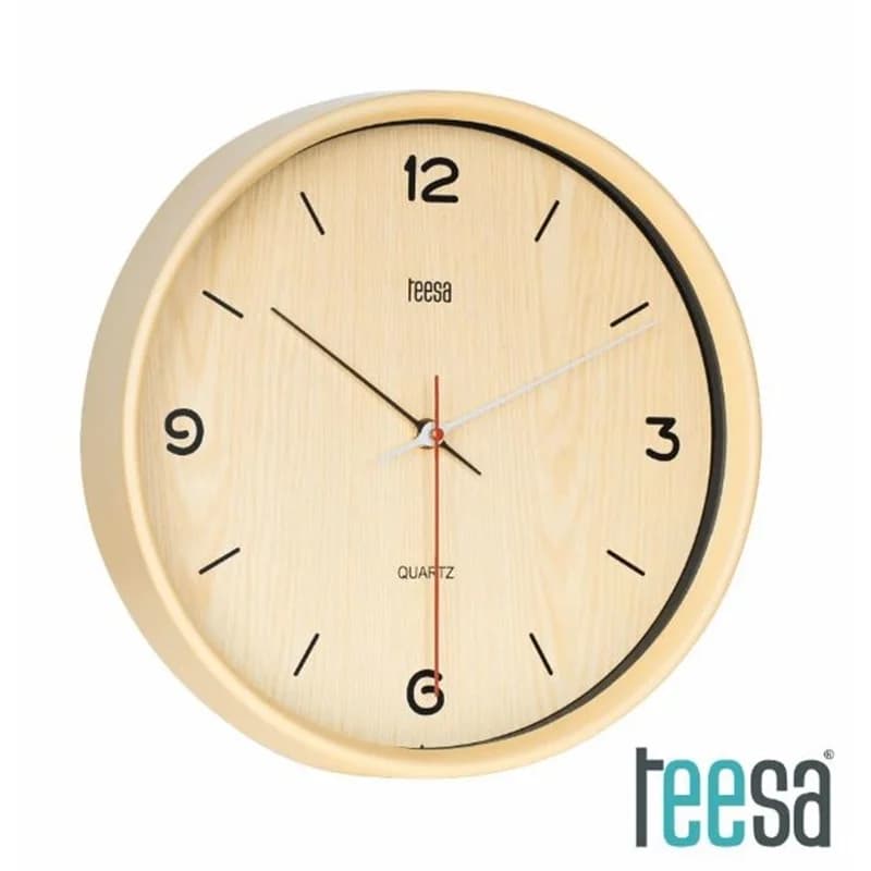 Relógio de Parede Analógico Pinho 30CM
