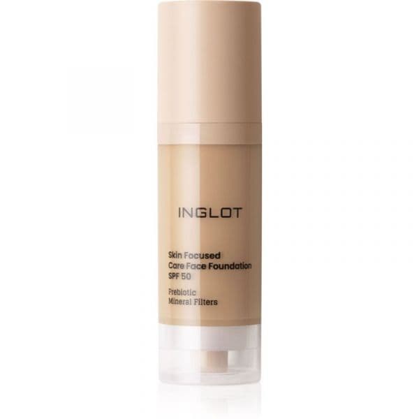 Inglot Skin Focused Care Face Foundation SPF50 Tom Medium Olive 30ml