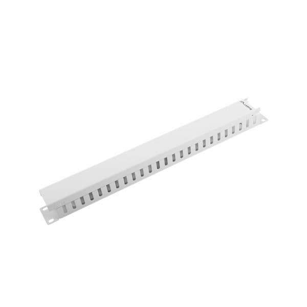 Lanberg Organizador de Cabos Metálico 1U Tipo A Rack 19" Cinzento