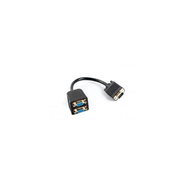 Lanberg Adaptador Splitter VGA para 2xVGA (AD-0020-BK)