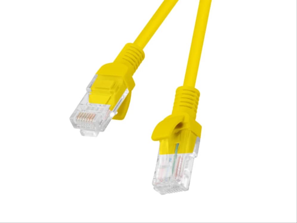 Lanberg PCU6-10CC-1000-Y Cabo de Rede RJ45 UTP Cat6/6e 10m Amarelo
