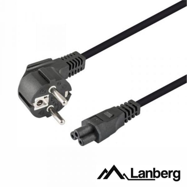 Lanberg Cabo Alimentação Schuko Macho Iec C5 Fêmea 1.8m - CA-C5CA-11CC-0018