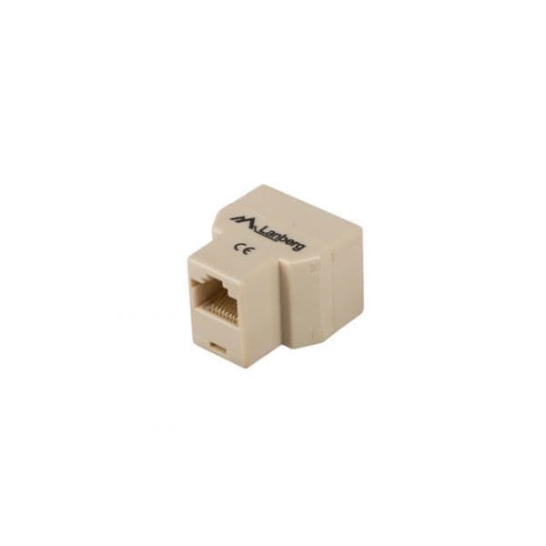 Lanberg AD-RJ45-2RJ45-OU Divisor de Rede UTP 1xRJ45 para 2xRJ45 Bege