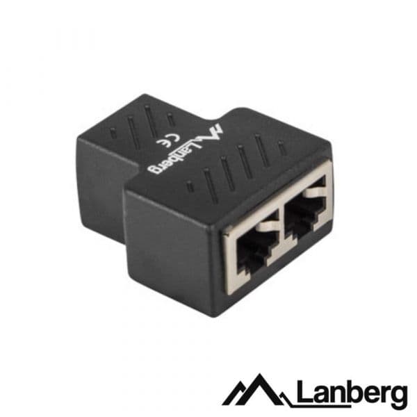 Lanberg Adaptador Splitter ADS-RJ45-2RJ45-OS SFTP CAT.6 Preto