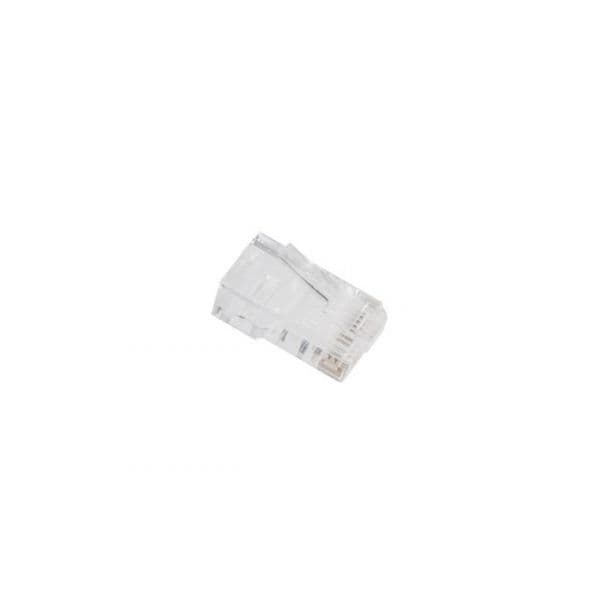 Lanberg PLU-6000EZ Conector RJ45 Modular 8P8C CAT.6 UTP Pass Through Transparente 100 Peças