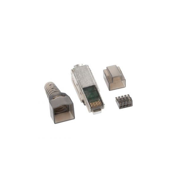 Lanberg Conector RJ45 Cat 6A FTP Tool-Less Prateado