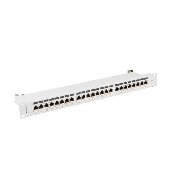 Lanberg Patch Panel 24 Portas 1U 19" Cat 7 F/FTP Cinzento