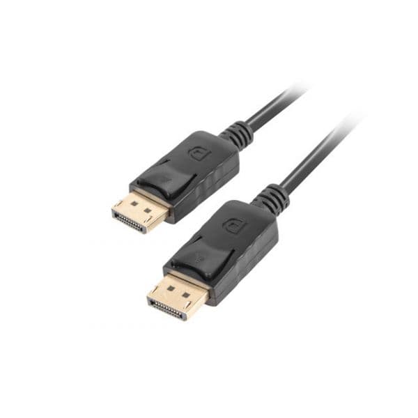 Lanberg CA-DPDP-10CC-0005-BK Cabo DisplayPort V1.2 4K Preto 0.5m
