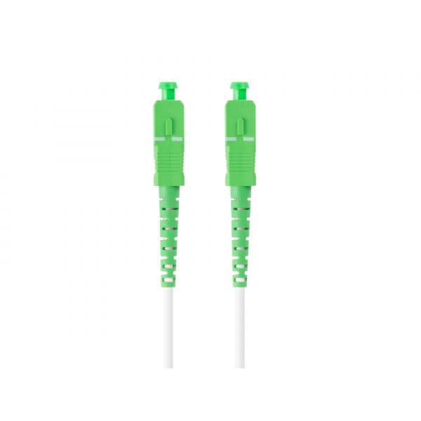 Lanberg FO-SASA-SS21-0300-WH Cabo de Fibra Óptica Mono SC/APC-SC/APC Simplex G657A2 LSZH 30m Branco
