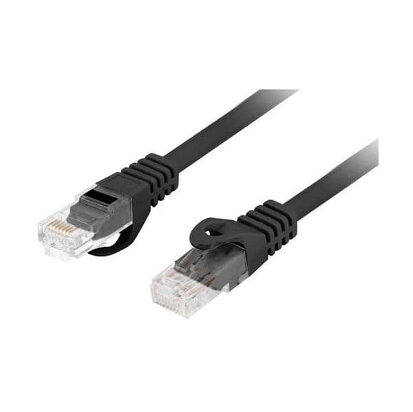 Lanberg Cabo de Rede RJ45 Utp CAT6 Preto (5 Mts) - PCU6-10CU-0500-BK