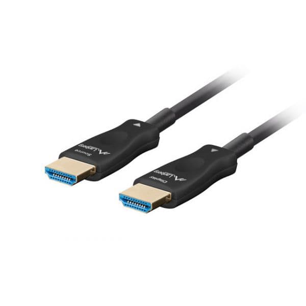 Lanberg CA-HDMI-30FB-0500-BK Cabo HDMI AOC V2.1 M/M Óptico Ativo 8K60Hz 50M Black