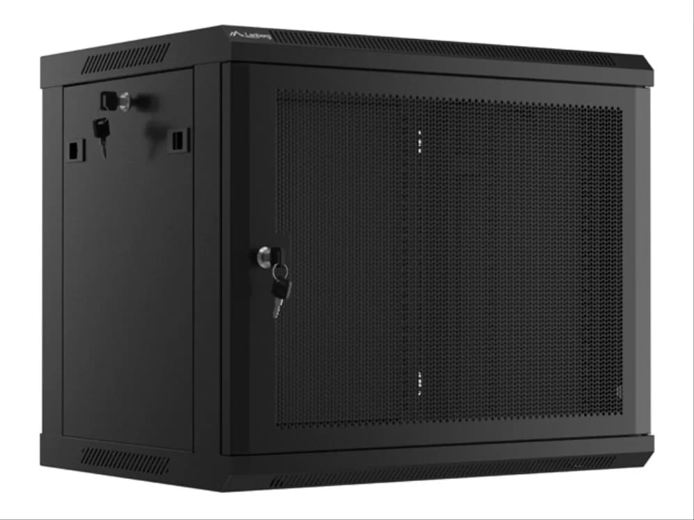 Bastidor Lanberg WF01-6409-23B 9U 60 kg Preto Rack de Parede