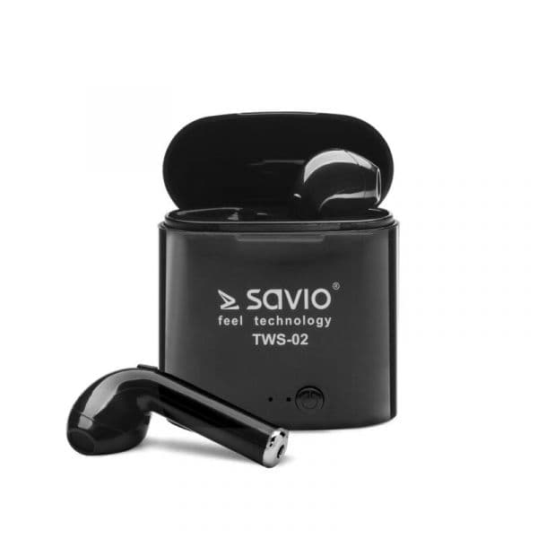 Savio TWS-02 Bluetooth 5.0 In-Ear Preto