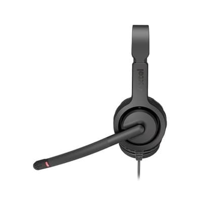 Axtel Voice UC28-35 Duo NC USB-A, Microauricular Binaural, Headset Profissional, Preto