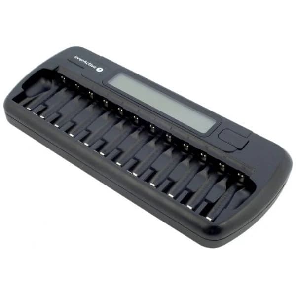 EVERACTIVE Carregador de 1/12 Pilhas com Display LCD (AA e AAA) - NC-1200