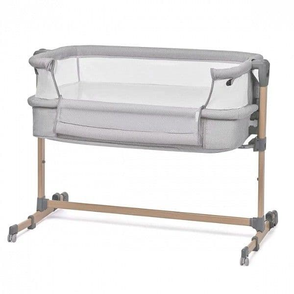Berço Kinderkraft - Neste Air Grey /Wood