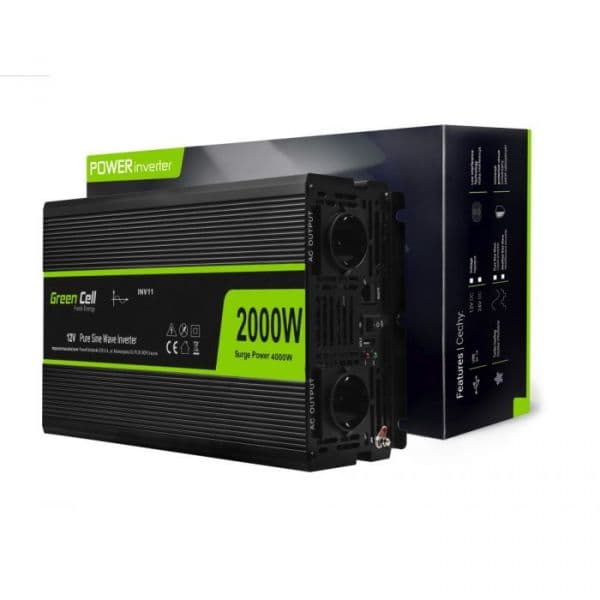 UPS Green Cell Inversor de Onda Pura 12V 2000W