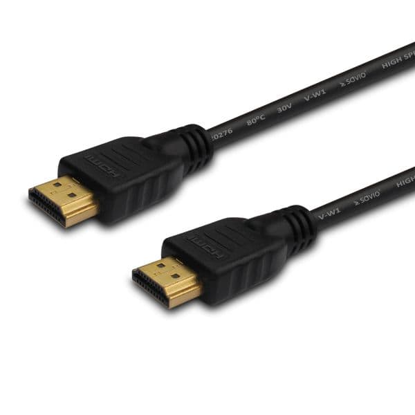 Savio CL-05 Cabo HDMI Macho a Macho Alta Velocidade 2m Preto