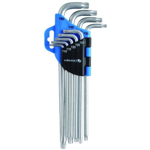 Hogert Conjunto 9 Chaves Torx - HT1W818