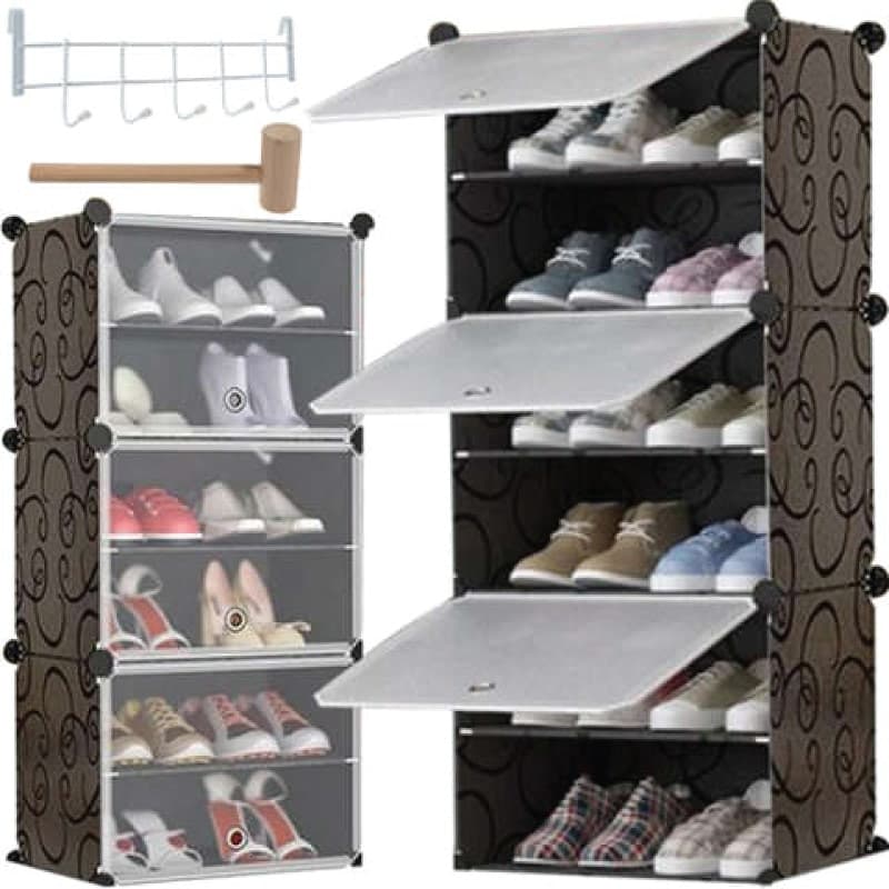 Sapateira Modular de 6 Níveis (Até 12 Pares)