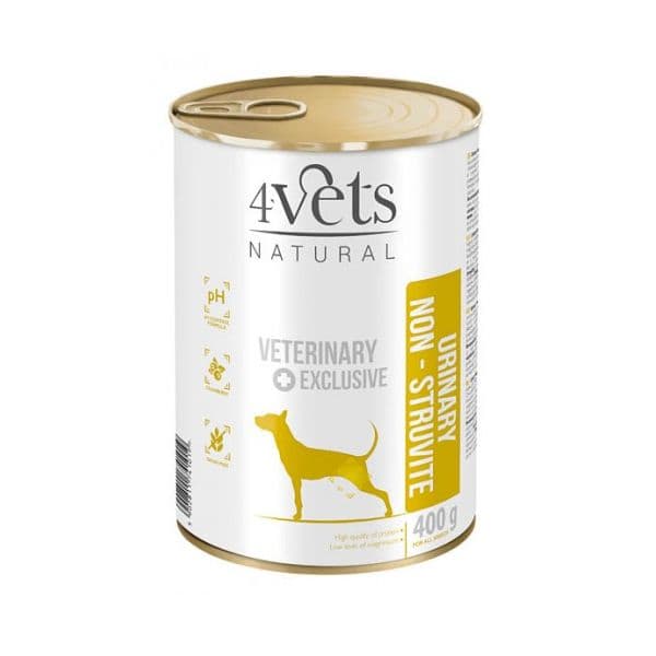 Ração Húmida 4Vets Natural Urinary Non-struvite 400g