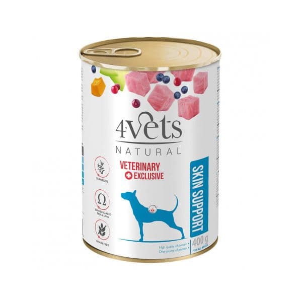 4Vets Skin Support Cão 400g