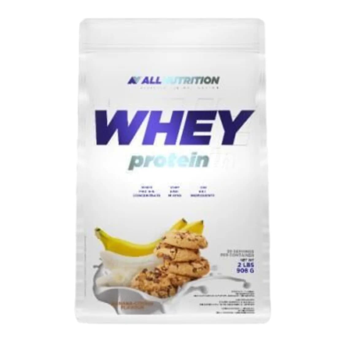Whey Protein Premium AllNutrition - Sabor Banana - 908g