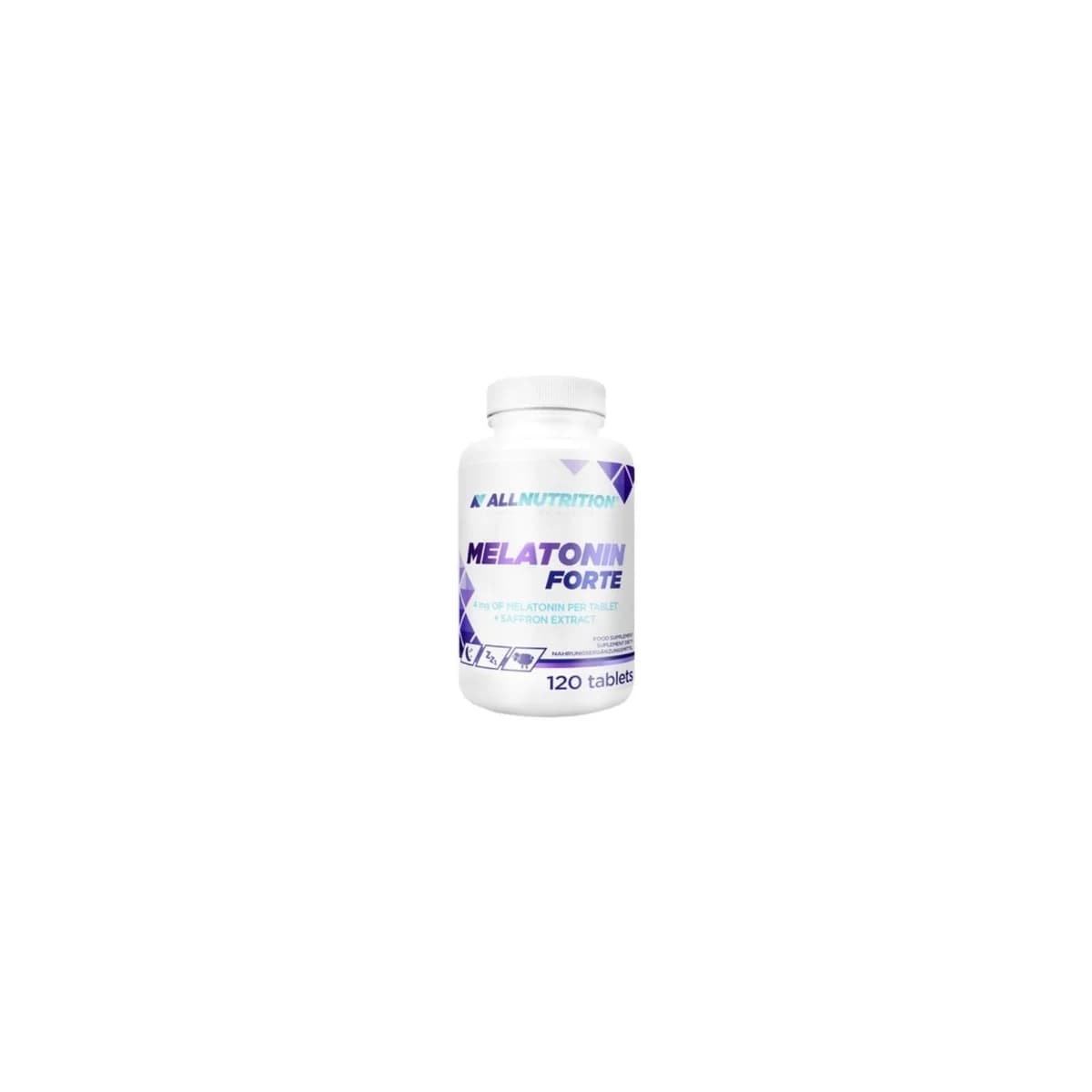 ALLNUTRITION Melatonin Forte 5mg – 120 Cápsulas | Suporte Rápido para o Sono e Ajuste do Ciclo Circadiano