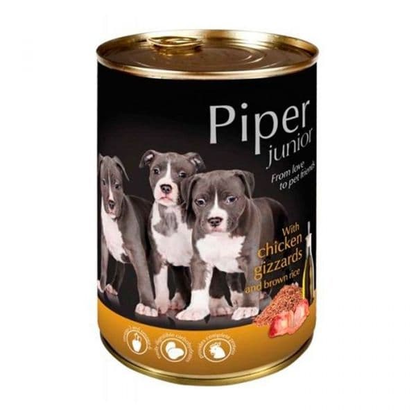 Ração Húmida Piper Junior Frango & Arroz Integral 400g